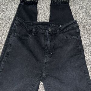 American Eagle - Super Hi Rise Jeggings - Black - 0
